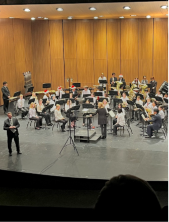 Central’s Wind Symphony performs at the winter concert in December.