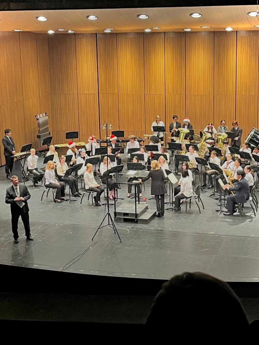 Central’s Wind Symphony performs at the winter concert in December.
