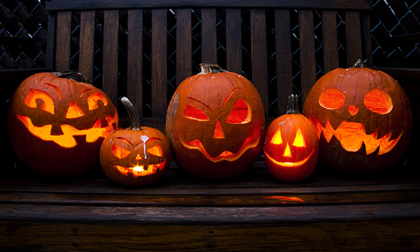 Photo of Halloween themed Jack-O-Lanterns. Photo source: World History Encyclopedia