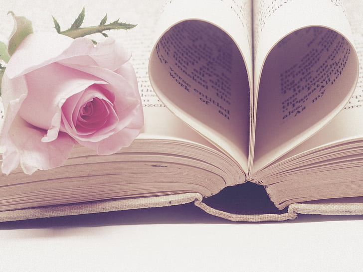 Open book with heart page.PickPik.Royalty-Free Stock